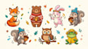 create cute animal mascot illustrations