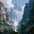 draw fantasy landscape art concept