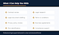review contracts and provide legal analysis