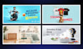 design professional website banner ads for ecommerce and social media
