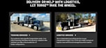 build a professional trucking logistics and transport website