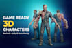 create game ready 3d character models for unity