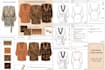 create professional clothing tech pack, sewing pattern and flat sketch