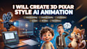 3d animation pixar animation kid animation ai storytelling african folktale