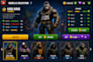 design premium mobile game UI screens