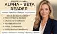 alpha read, beta read fantasy paranormal romance memoir mystery