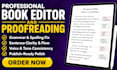 do professional book proofreading and book editing
