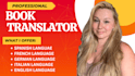 professionally translate your book with accuracy and native fluency