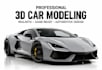 do automotive 3d design, cad hard surface modeling, ue5 car modeling