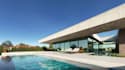 render cgi house exterior architectural visualization, 3d landscape design, pool