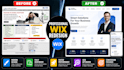 design modern wix studio website or wix ecommerce store
