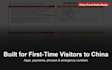 create a custom china travel guide website and PDF