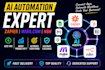 build ai agent with zapier n8n, API integration and CRM automation