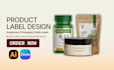 do product label design, supplement label design and product packaging design