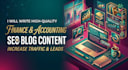 write finance and accounting SEO blog content