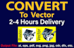 do vector tracing or convert to vector quickly