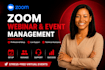 be your zoom host manage participants setup zoom webinars or virtual event
