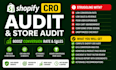 boost shopify conversion rate with shopify cro audit and store audit