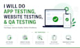 do app testing, website testing, and QA testing