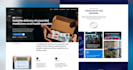 medical courier website, courier website, logistics website design