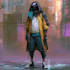 cyberpunk hacker character art