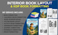 do interior book layout formatting, children book design and KDP book resize