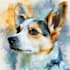 draw watercolor pet portrait