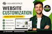 do squarespace customization with custom code css and mobile responsive