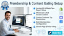 setup membership content gating via locksmith magicpass bold easylockdown b2b