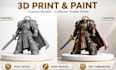 3d print and paint  miniatures for dnd warhammer tabletop, custom resin print