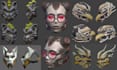 design a custom 3d model of cosplay mask for 3d printing