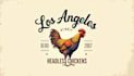 do make los angeles headless chickens vintage logo design