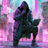 cyberpunk hacker character art