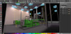 create a lighting simulation indoor and outdoor using dialux