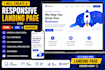 create a modern responsive landing page