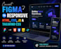 convert figma to responsive HTML CSS and javascript website