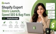 shopify expert store launch speed SEO bug fixes redesign store shopify developer
