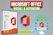 install and activate microsoft office 365 latest version