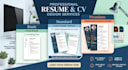 create modern infographic resume design and professional CV