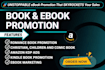 promote your amazon kindle book, e book with video trailer and do booktok