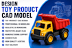 design toy product cad model with realistic 3d rendering for prototype