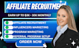 find and recruit high converting affiliates to grow your affiliate program