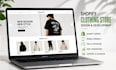 design shopify clothing store and clothing website