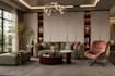 create luxury bedroom, living room and dressing room 3d design