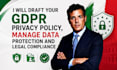 draft your gdpr privacy policy, manage data protection