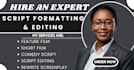rewrite, edit, and format your screenplay, movie script, and feature film script
