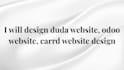 design duda website, odoo website, carrd website design
