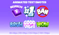 create static or animated text emotes for your twitch