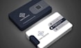 create german morden minimalist  business card logo design qr code presentacions