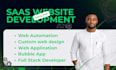 build website development, saas web app developement and bubble app developer